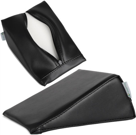 Habys Μαξιλάρι Σφήνα 20x15x10cm σε Μαύρο χρώμα