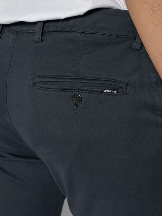 Παντελόνι Chino Ελαστικό σε Slim Εφαρμογή Marine