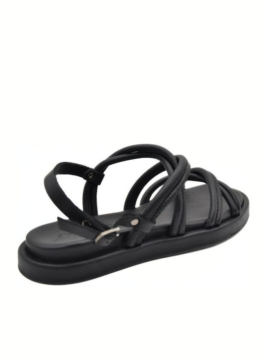 Sandale Casual Damă Din Piele Negru 211904 Negru