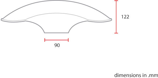 Moto Discovery Motorcycle Front Wheel Fender for BMW Scrambler for Triumph Scrambler Black 1pcs