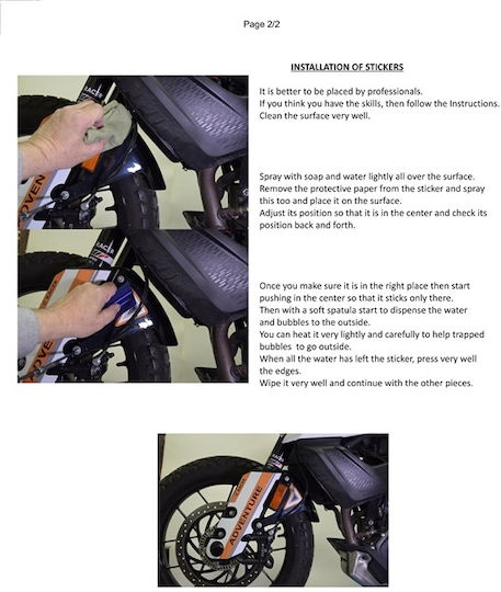 Moto Discovery Front Motorcycle Front Wheel Fender for KTM 390 Adventure Black 1pcs