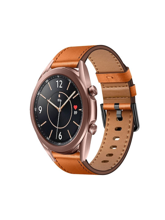 Armband Leder Rot (Galaxy Watch4/5/6/7/FE/4 Classic/6 Classic/5 Pro)