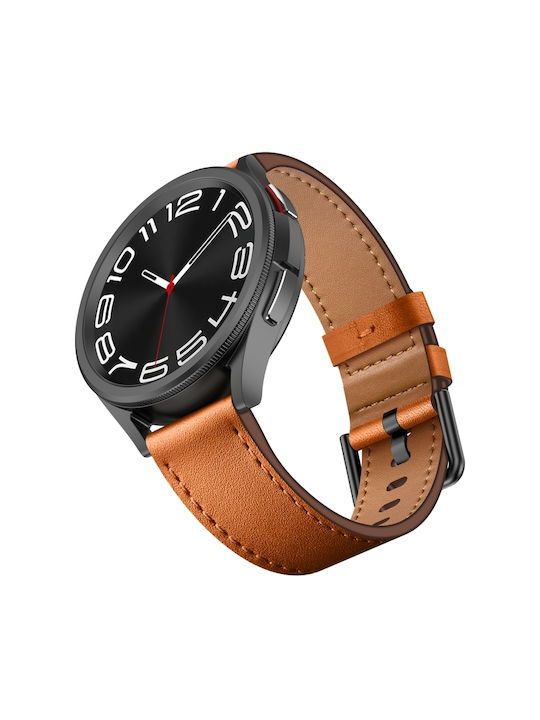 Armband Leder Rot (Galaxy Watch4/5/6/7/FE/4 Classic/6 Classic/5 Pro)