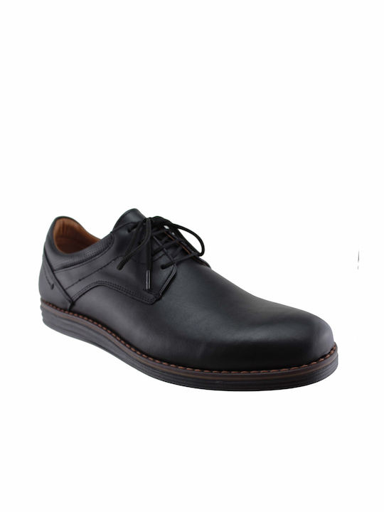 Antonio Shoes Leder Herren Freizeitschuhe Schwarz