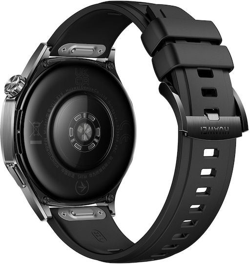 Huawei Watch GT 5 Stainless Steel 46mm Αδιάβροχο με Παλμογράφο (Μαύρο)