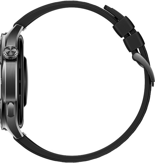 Huawei Watch GT 5 Stainless Steel 46mm Αδιάβροχο με Παλμογράφο (Μαύρο)