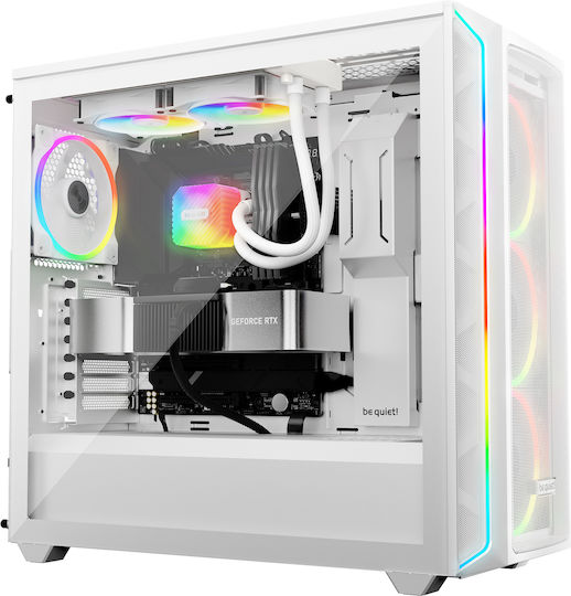 Be Quiet Light Loop CPU Water Cooling Dual Fan 120mm for Socket AM4/AM5/1700/1200/115x with ARGB Lighting White