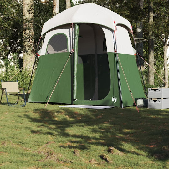 vidaXL Campingzelt Grün für 1 Person 256x136x225cm