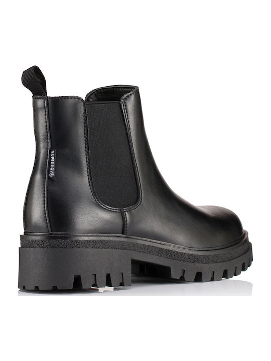 Leather Women's Chelsea Boots Black