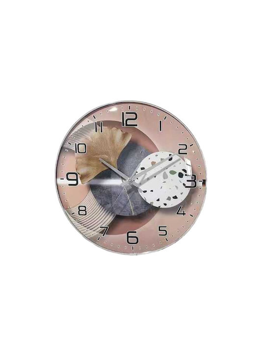 Wall Clock Fhs-b635-11 505107 Brown