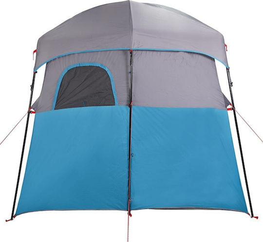 vidaXL Σκηνή Camping Τουαλέτας Μπλε 256x136x225εκ.