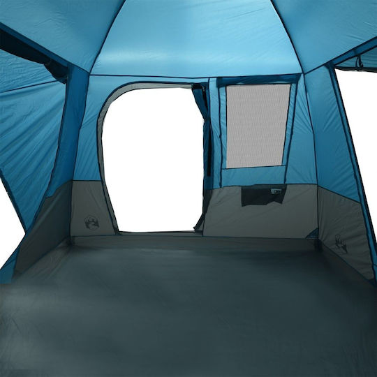 vidaXL Camping Tent Blue for 4 People 314x314x240cm