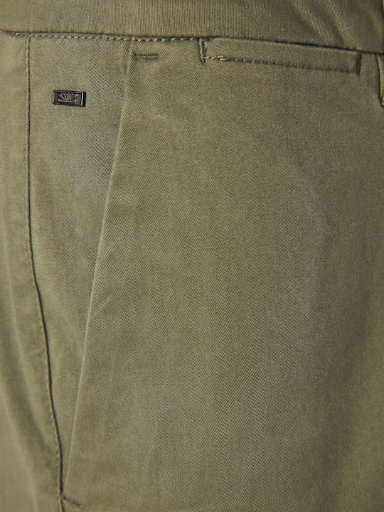 Trousers Chino Elastic in Regular Fit Cement