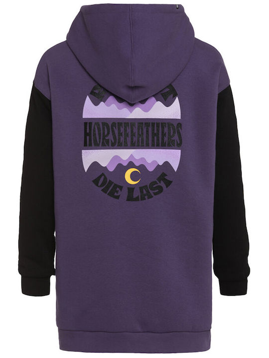 Horsefeathers Women's Hooded Sweatshirt Grape