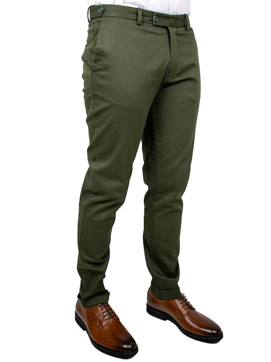 Artisti Italiani Men's Trousers Chino Oil Green