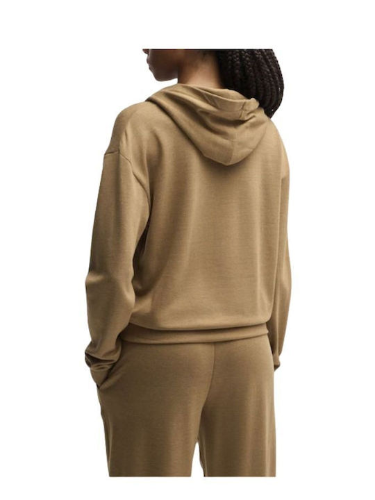 Hugo Boss Women's Hooded Sweatshirt Tabac Brown