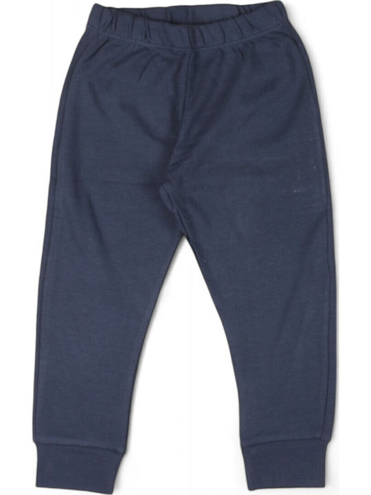 Biorganic Детска пижама Зимна Dark Blue