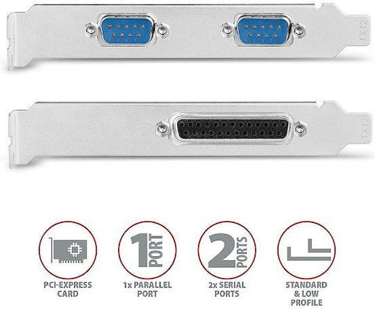Axagon Placă PCIe Cu Port RS232 DB9 Serial