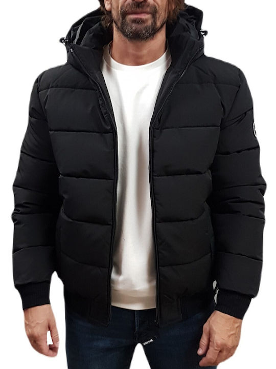 Rebase Herren Winter Jacke Lässig Black