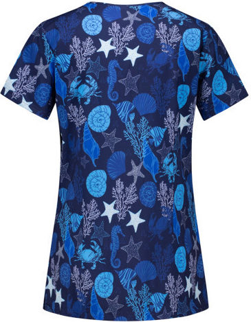 bwell Women's Light Blue Medical Blouse
