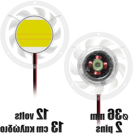 Ανεμιστήρας GPU 12 Volts 36mm