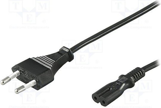 Goobay Euro - IEC C7 Kabel 3m Schwarz (95038)