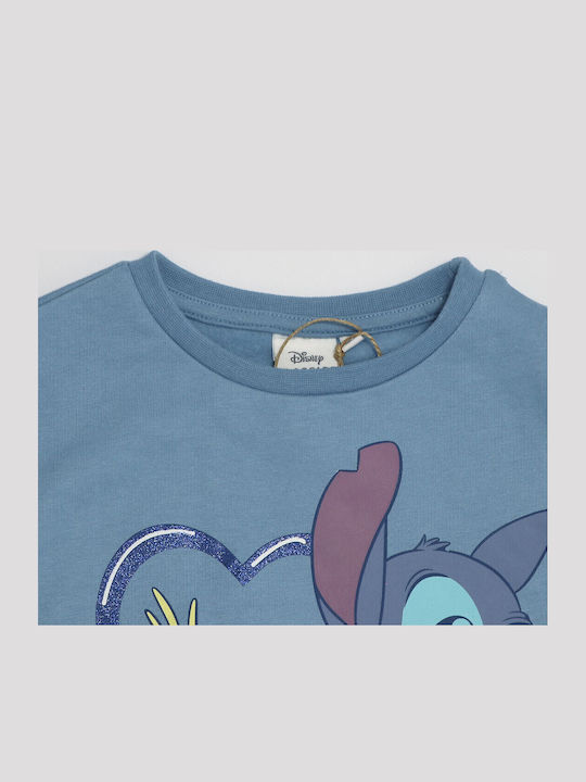Детски Суичър Light Blue Lilo & Stitch