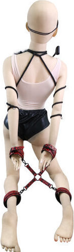 Naughty Toys BDSM Kit σε Κόκκινο Χρώμα 7τμχ