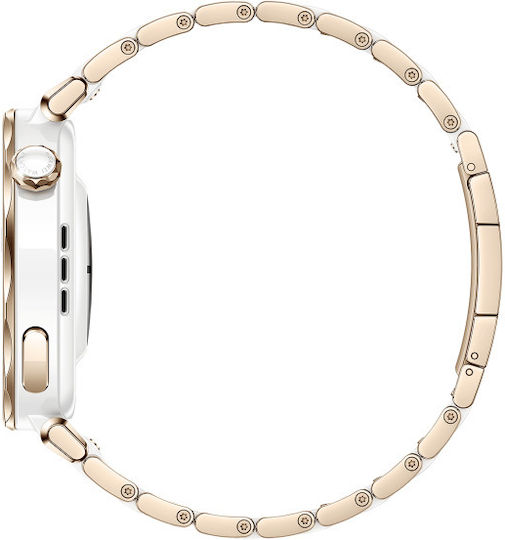 Huawei Watch GT 5 Pro Keramik 42mm Wasserdicht mit Pulsmesser (Ceramic White)
