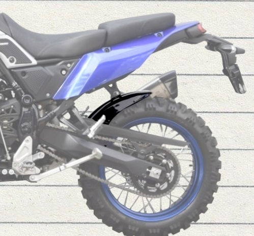 Moto Discovery Motorcycle Rear Wheel Fender for Yamaha Tenere 700 Black 1pcs