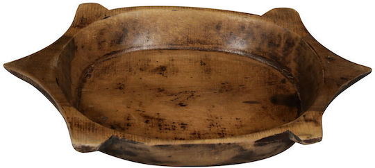 Дървена табла костенурка кафява 38x23xh13см C470897