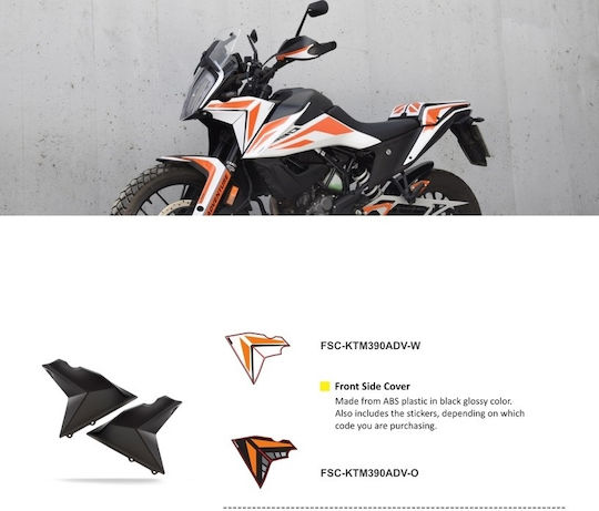 Moto Discovery Прозрачна козирка Мотоциклет за KTM 390 Приключение FSC-KTM390ADV-O