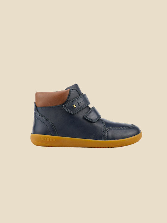 Kid+ Timber Ανατομικά Δερμάτινα Παιδικά Μποτάκια Navy Μπλε