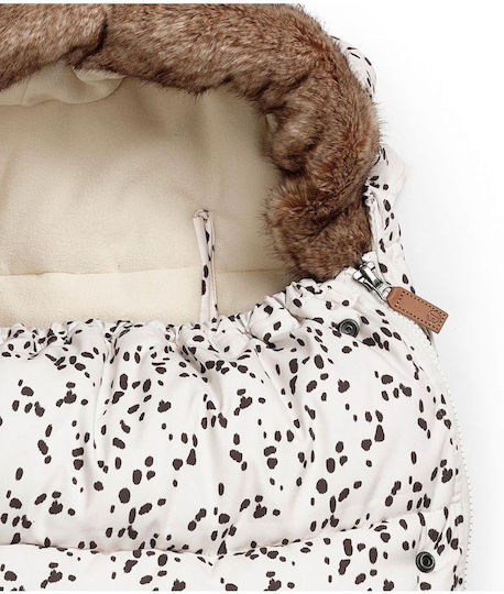 Elodie Details Dalmatian Dots Universal Waterproof Stroller Footmuff 97x52cm Ecru