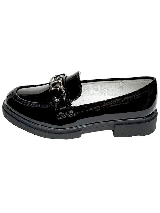 IQ Shoes Girls Moccasins Black