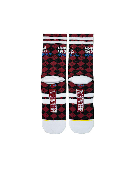 BEE UNUSUAL “NORMAL GETS YOU NOWHERE” SOCKS 225001-BLACK