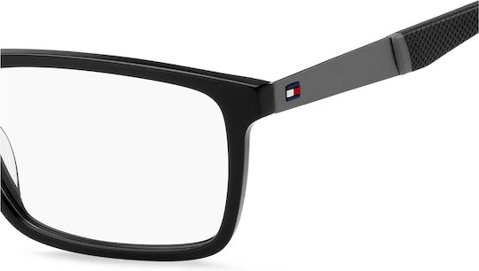 Tommy Hilfiger Men's Acetate Prescription Eyeglass Frame Black TH2084 807