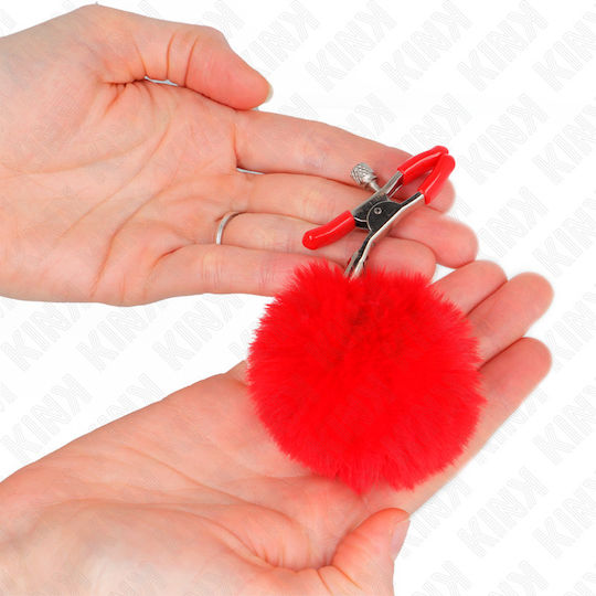 Kink Nipple Clamps in Red Color 2pcs