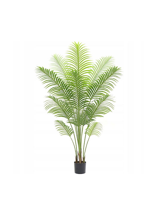 Künstliche Pflanze im Topf Areca-Palme Schwarz 120cm