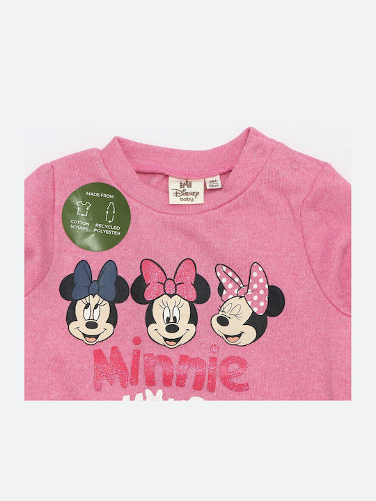 Παιδικό Σετ Φόρμας Ροζ 2τμχ Minnie Mouse