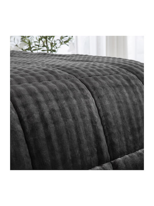 Beauty Home Duvet Cover Semi-Double 180x240cm Charcoal