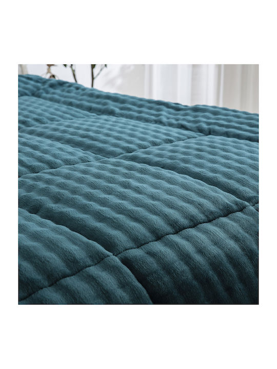 Beauty Home Duvet Cover Single 160x240cm 12514 Petrol