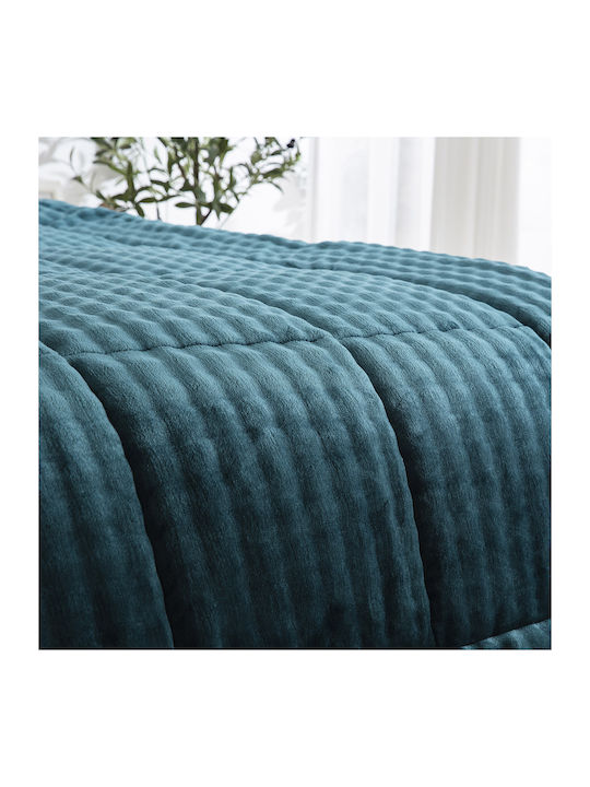 Beauty Home Duvet Cover Super King 220x240cm Petrol Blue