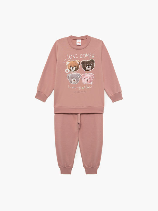 Minerva Kids Pyjamas Winter Cotton Pink