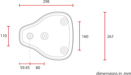 Moto Discovery Σέλα Μοτοσυκλέτας SCR11-BLACK-MD