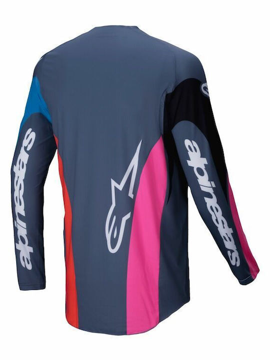 Alpinestars Pentru bărbați Tricou Motocross Mânecă lungă Albastru Culoare 29107990