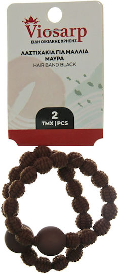 Elastice de păr negre 2 buc Vc2486 5206753045007