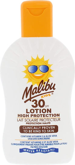 Malibu SPF30 Wasserdichtes Kinder Sonnenschutzmittel Set Emulsion 200ml & After Sun-Gel 100ml