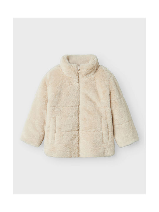 Name It Kids Fur Coat Moonbeam