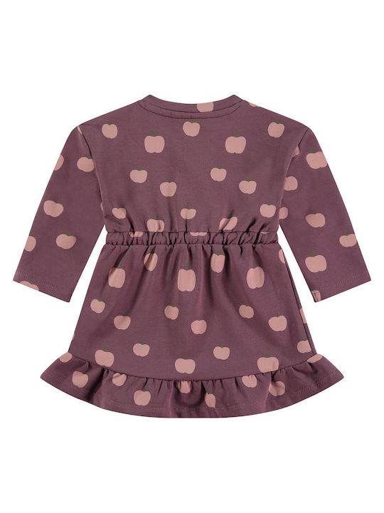 Babyface Sweatshirt Kids Dress Long Sleeve Purple